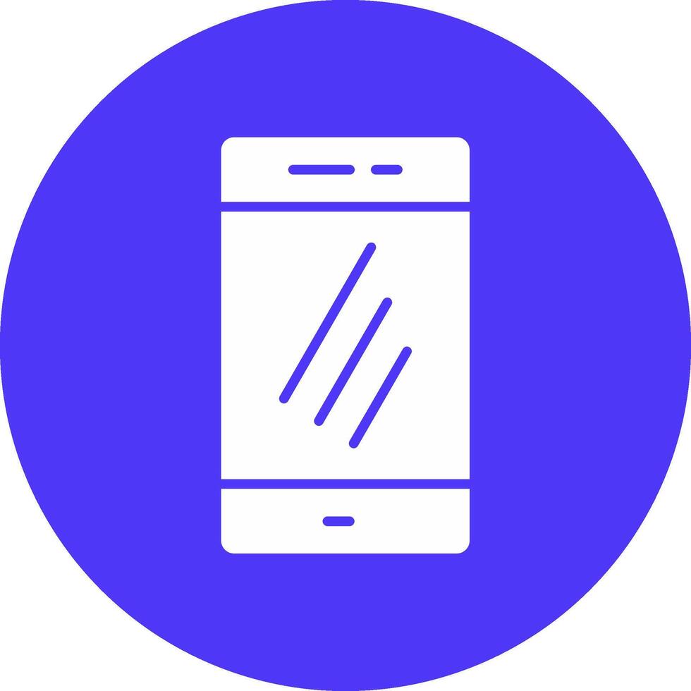 Smartphone Glyph Multi Circle Icon vector
