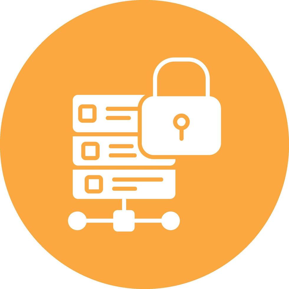 Database Glyph Multi Circle Icon vector