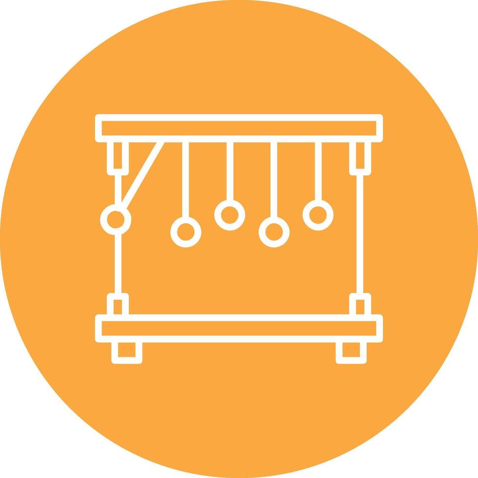 Pendulum Line Multi Circle Icon vector