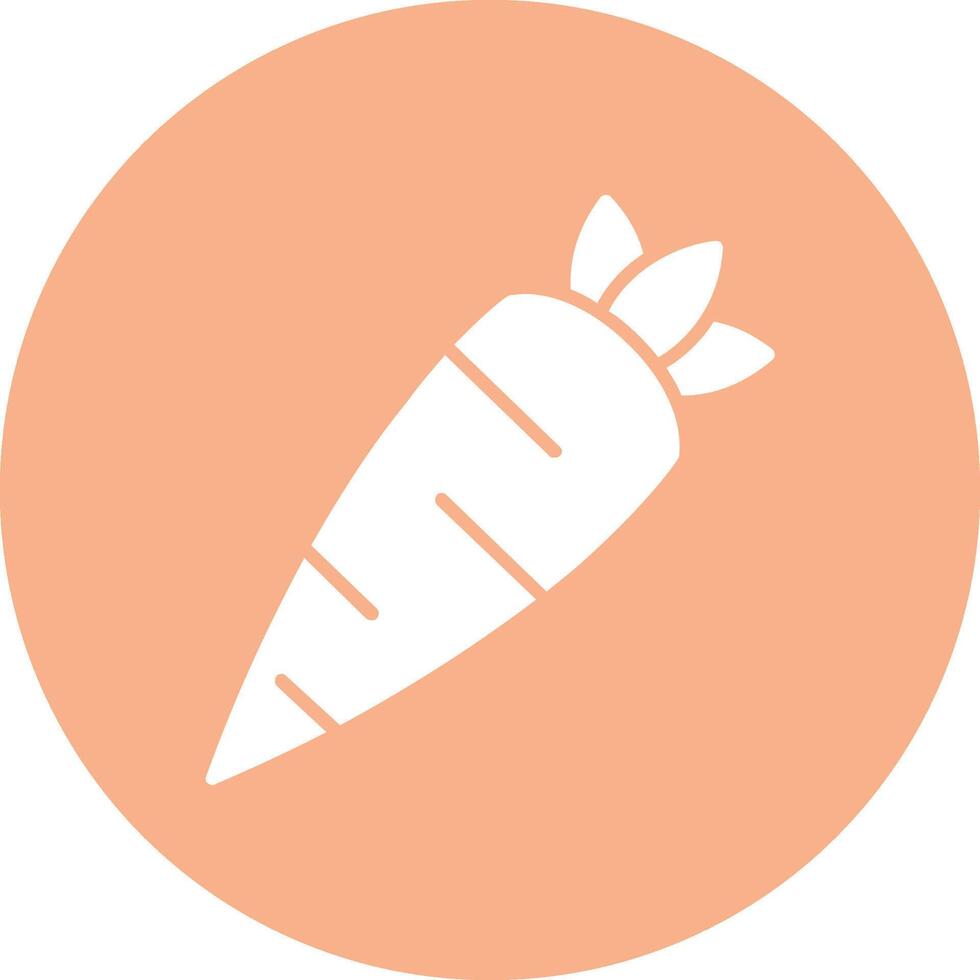 Carrot Glyph Multi Circle Icon vector