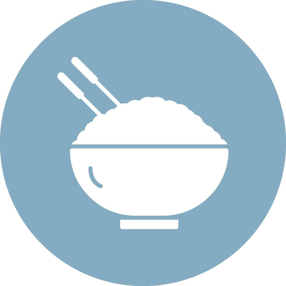 Chinese Food Glyph Multi Circle Icon vector