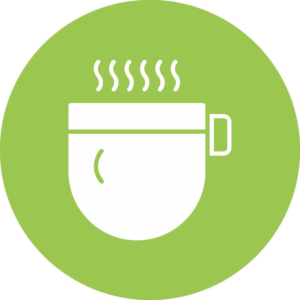 Hot Beverage Glyph Multi Circle Icon vector
