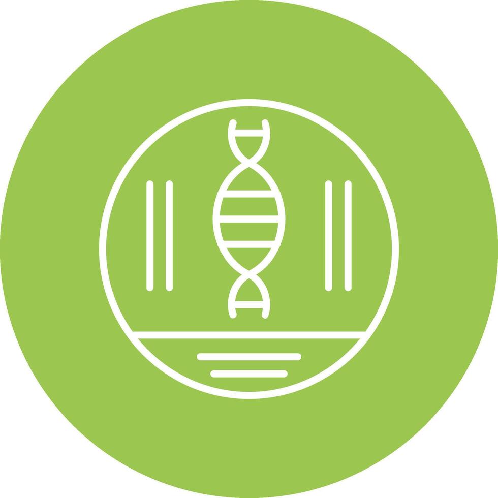 Dna Strand Line Multi Circle Icon vector