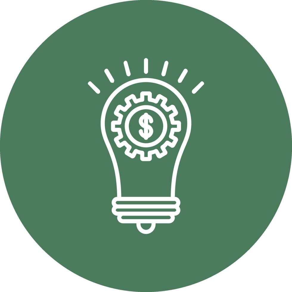 Solutions Line Multi Circle Icon vector