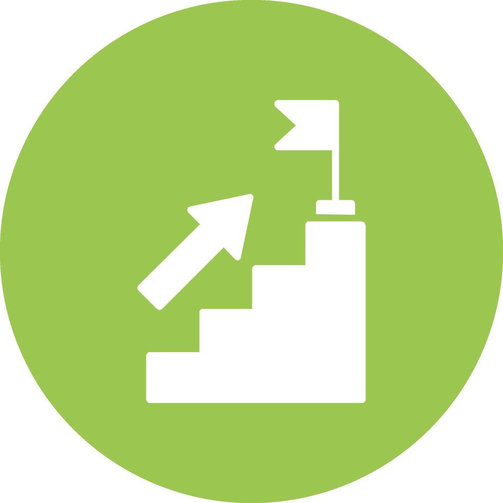 Goal Glyph Multi Circle Icon vector