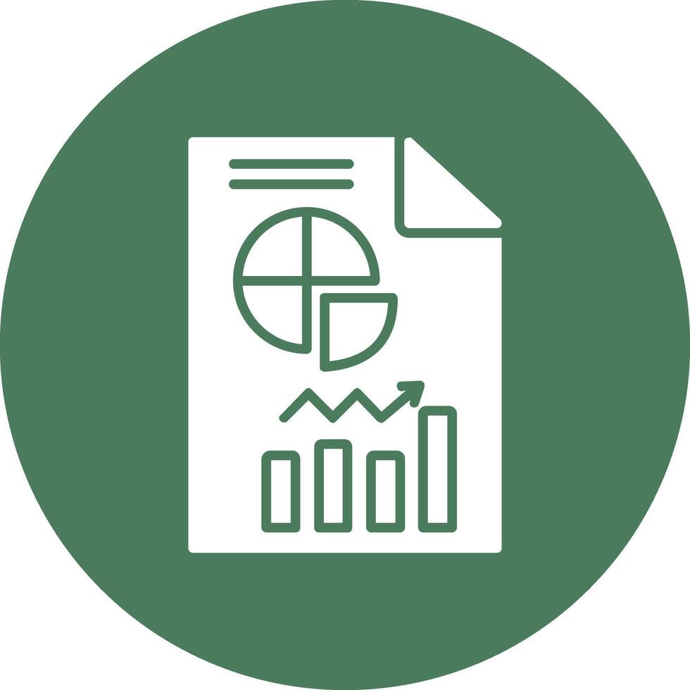 Analytics Glyph Multi Circle Icon vector