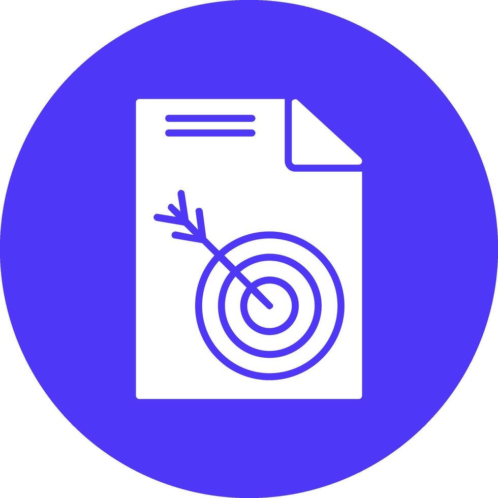 Target Glyph Multi Circle Icon vector