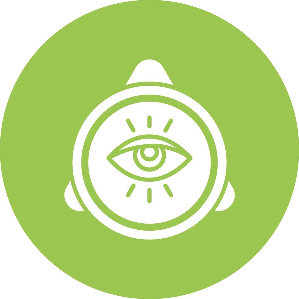 Eye Of Providence Glyph Multi Circle Icon vector