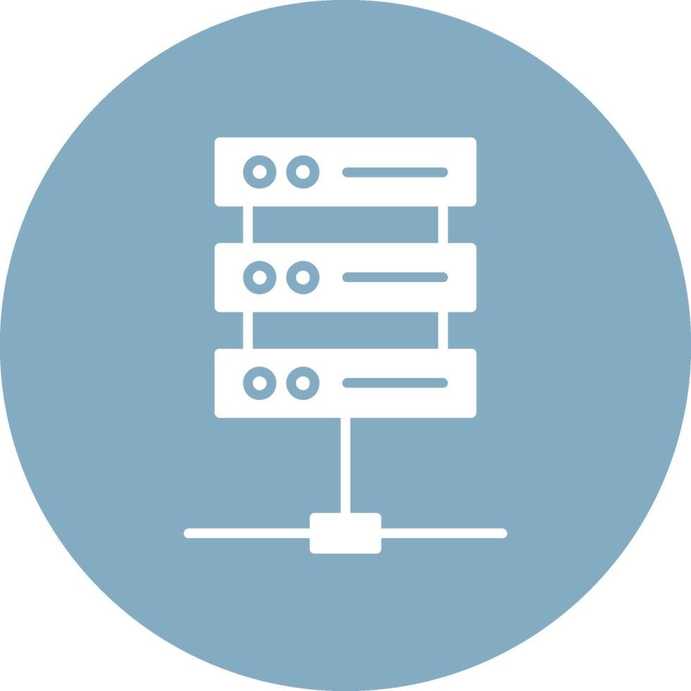 Server Glyph Multi Circle Icon vector