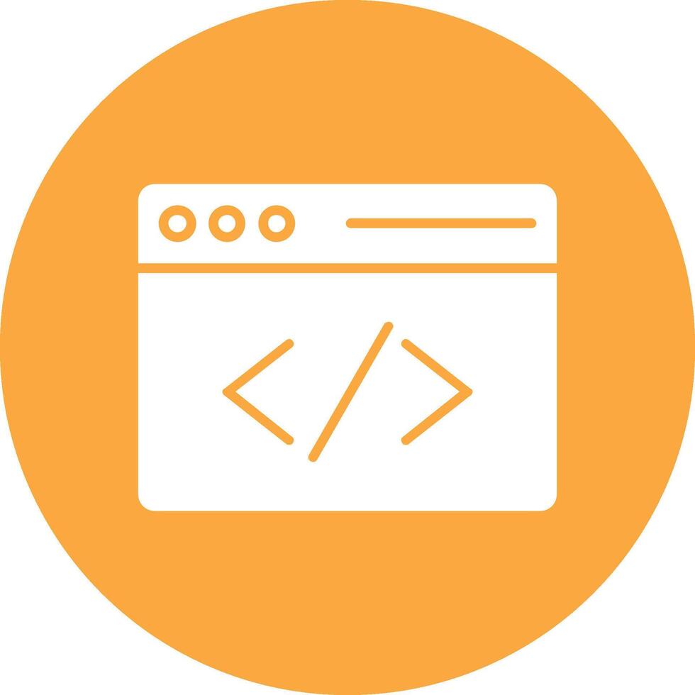 Coding Glyph Multi Circle Icon vector