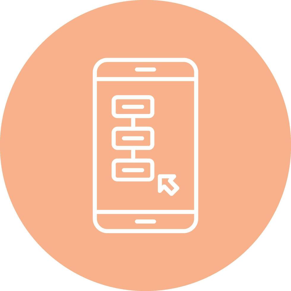 Tasks Line Multi Circle Icon vector