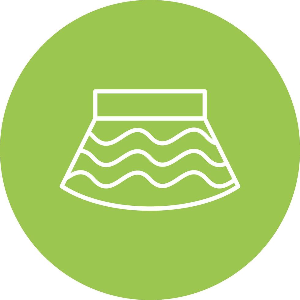 Skirt Line Multi Circle Icon vector