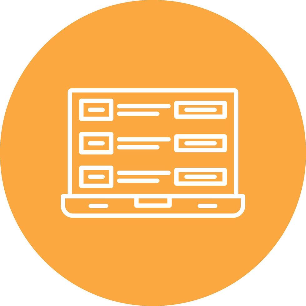 Tasks Line Multi Circle Icon vector