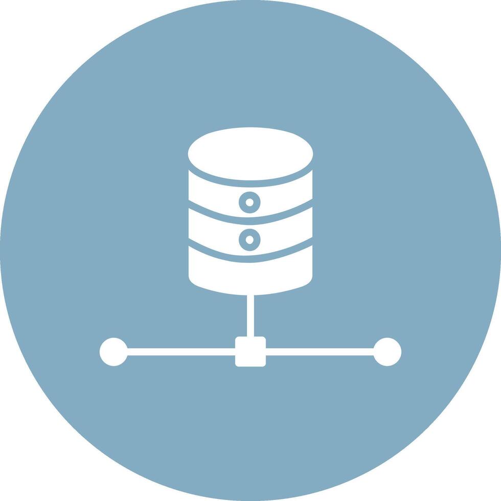 Database Glyph Multi Circle Icon vector