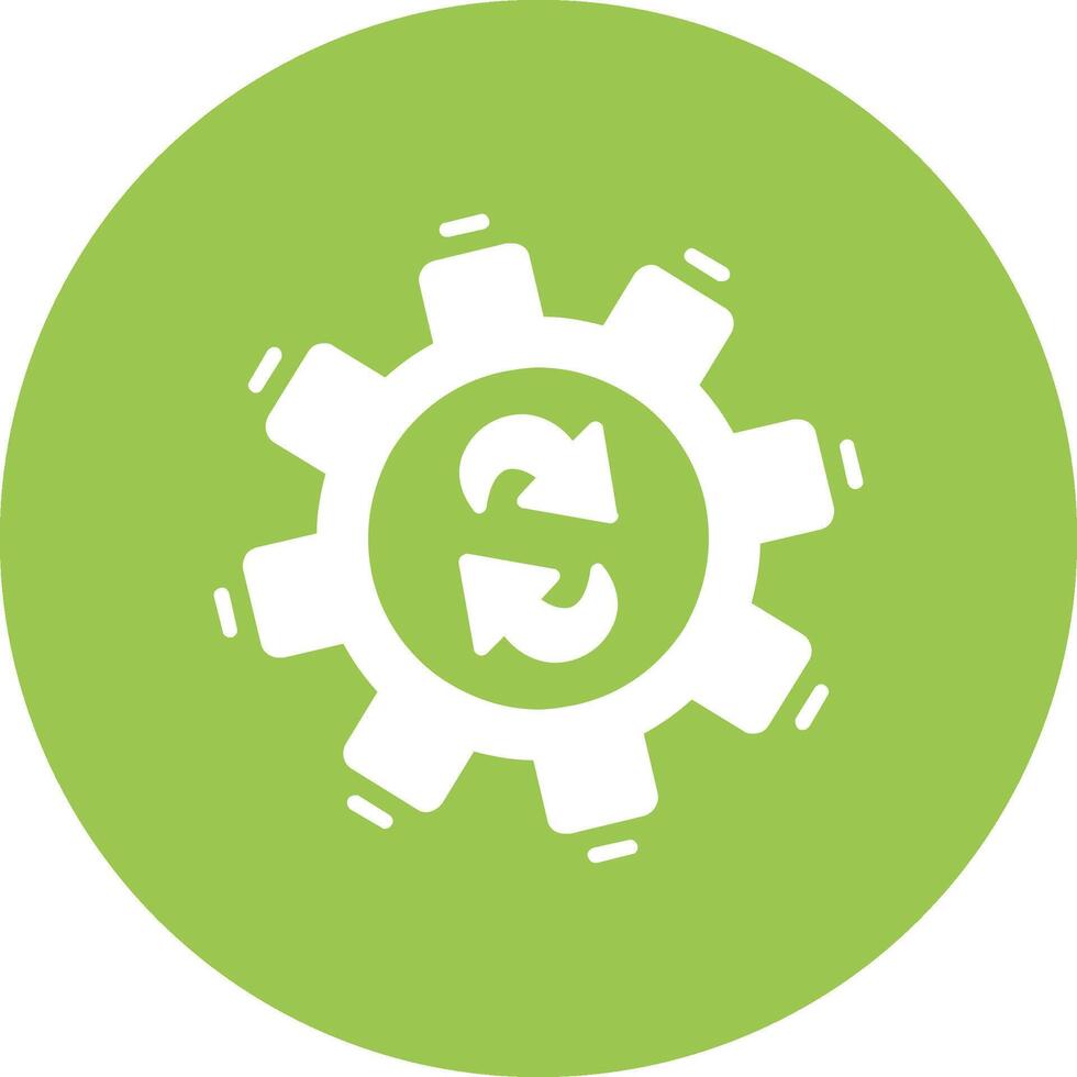 Processig Glyph Multi Circle Icon vector