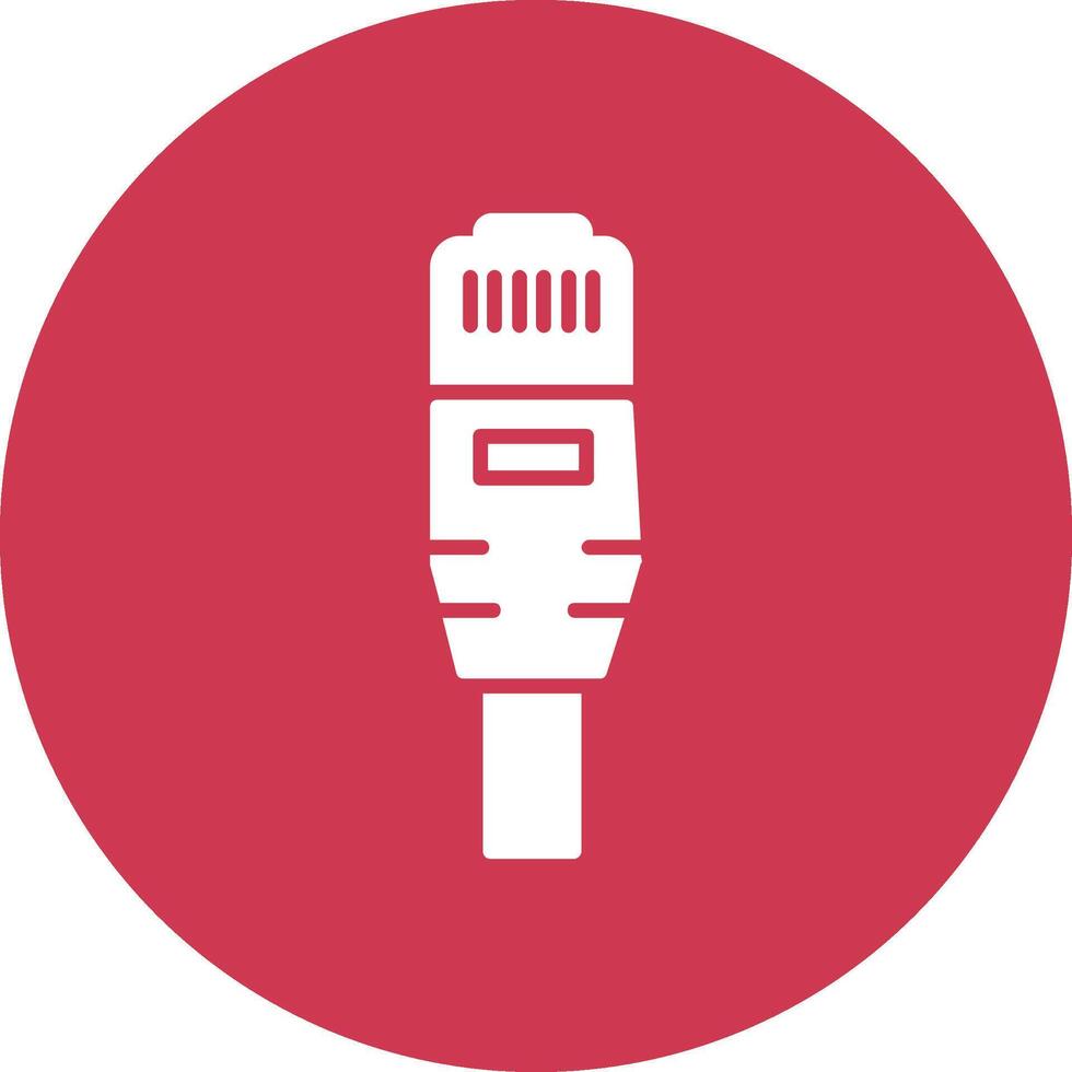 Ethernet Glyph Multi Circle Icon vector