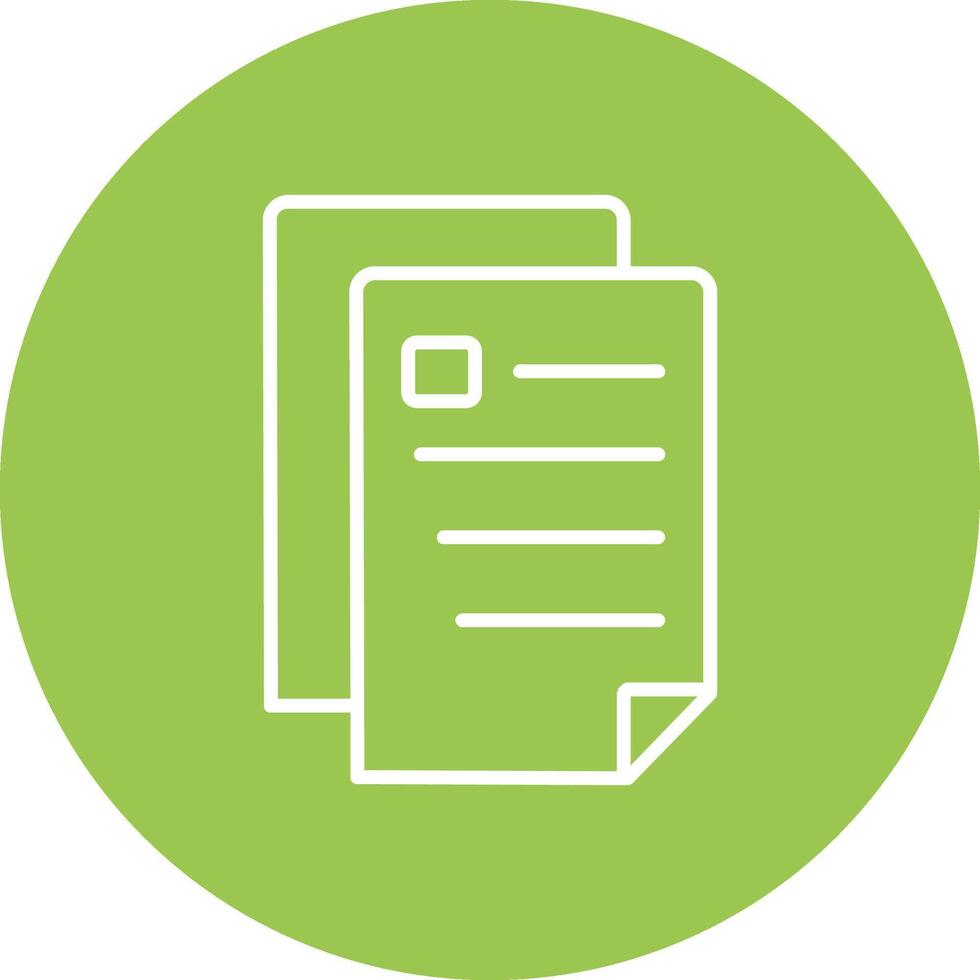 Document Line Multi Circle Icon vector