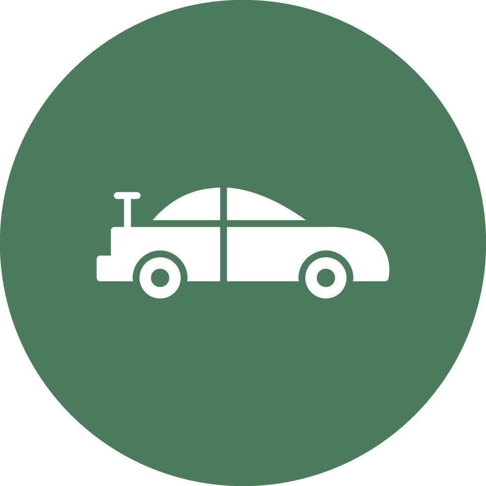 Car Glyph Multi Circle Icon vector