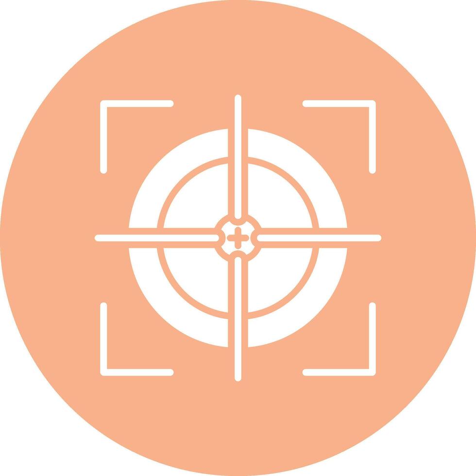 Scope Glyph Multi Circle Icon vector