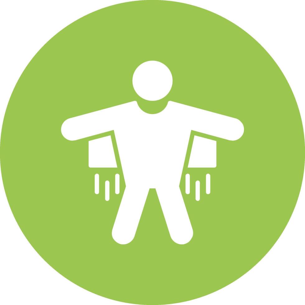 Base Jump Glyph Multi Circle Icon vector