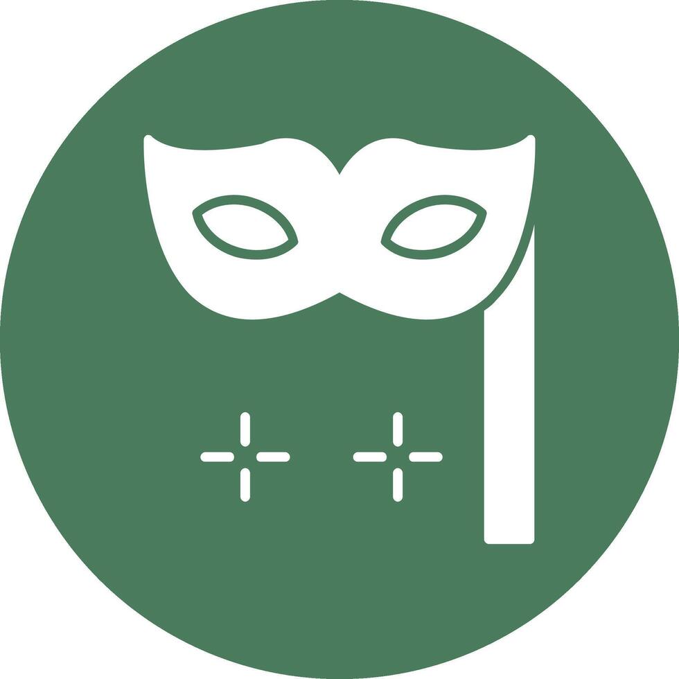 Mask Glyph Multi Circle Icon vector