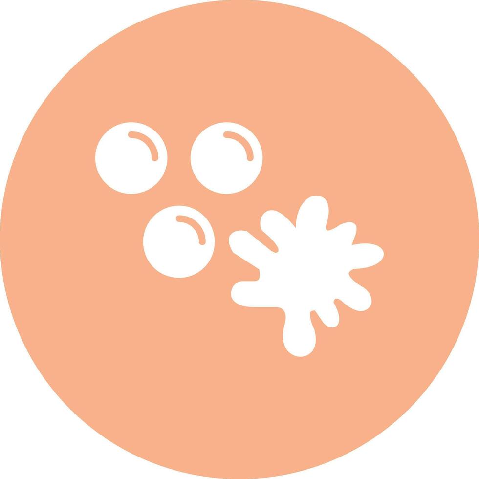 Paintballs Glyph Multi Circle Icon vector