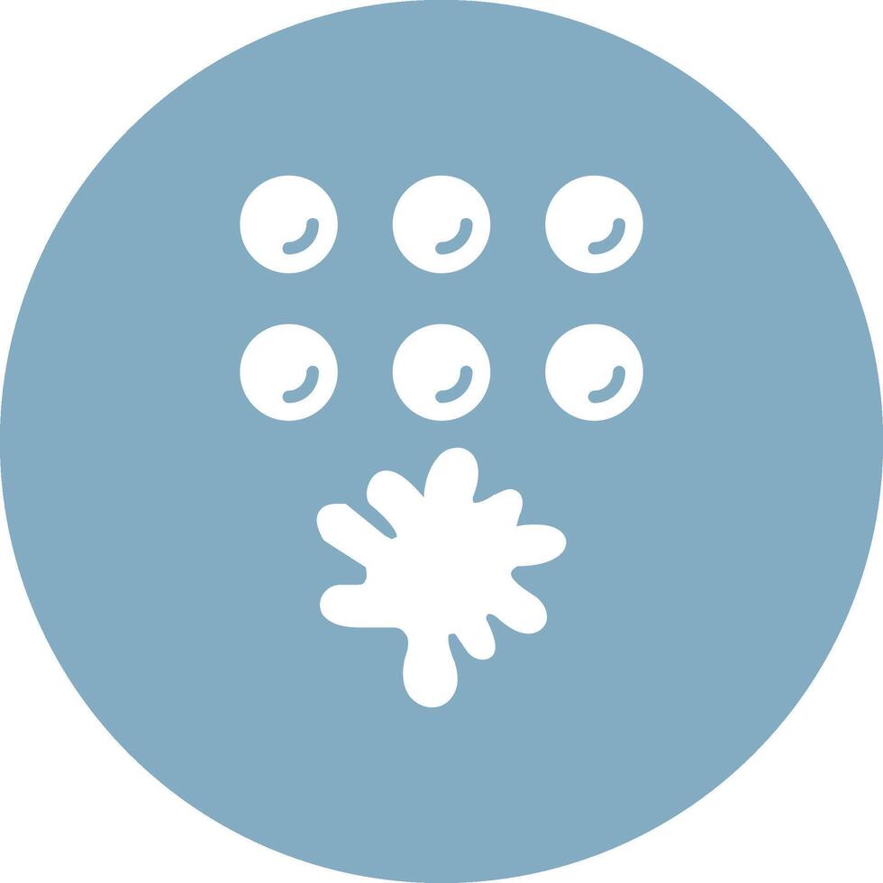 Paintballs Glyph Multi Circle Icon vector