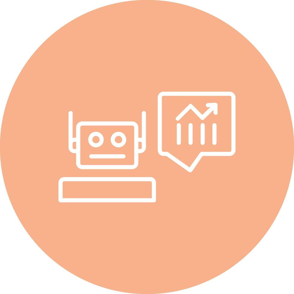 Prediction Line Multi Circle Icon vector