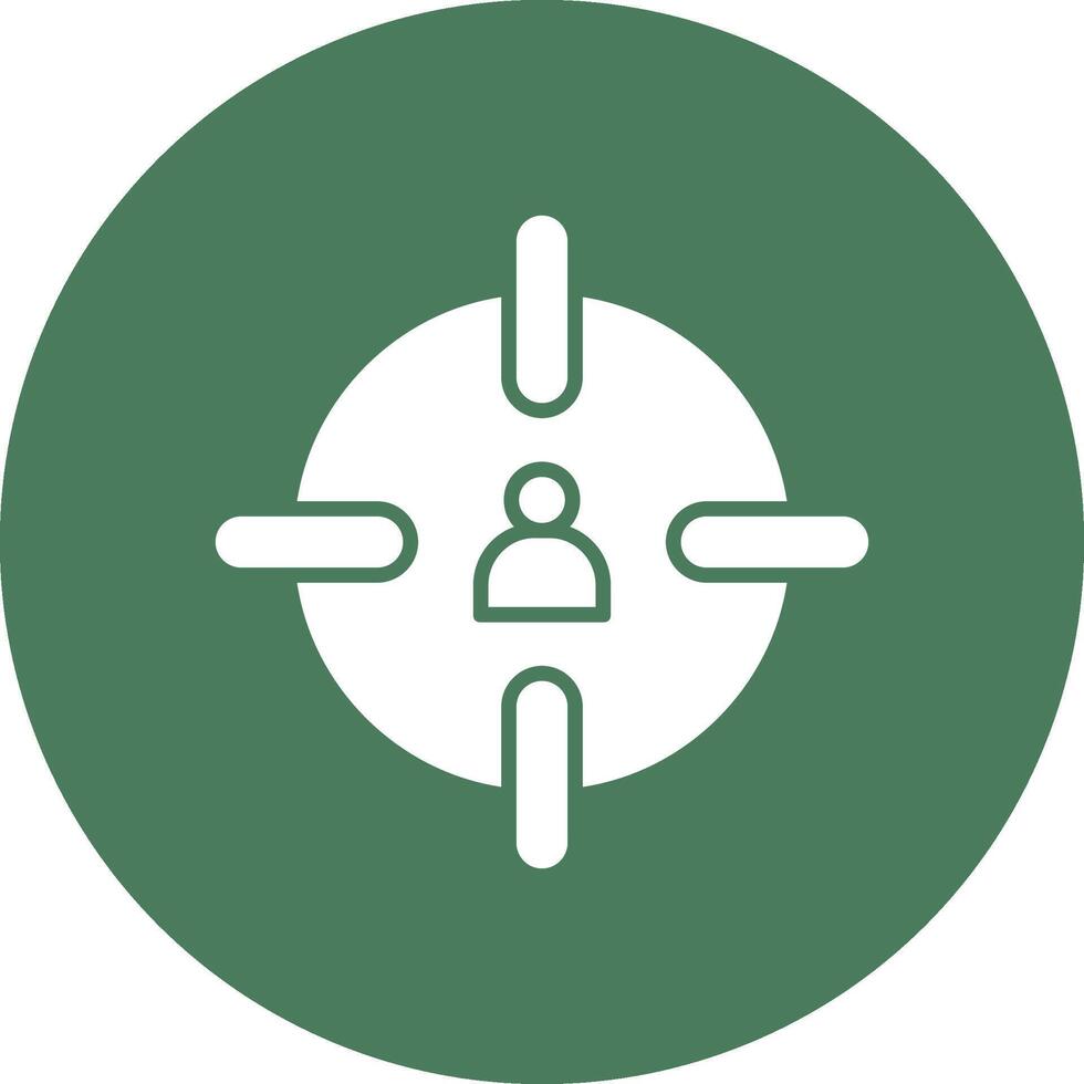 Headshot Glyph Multi Circle Icon vector