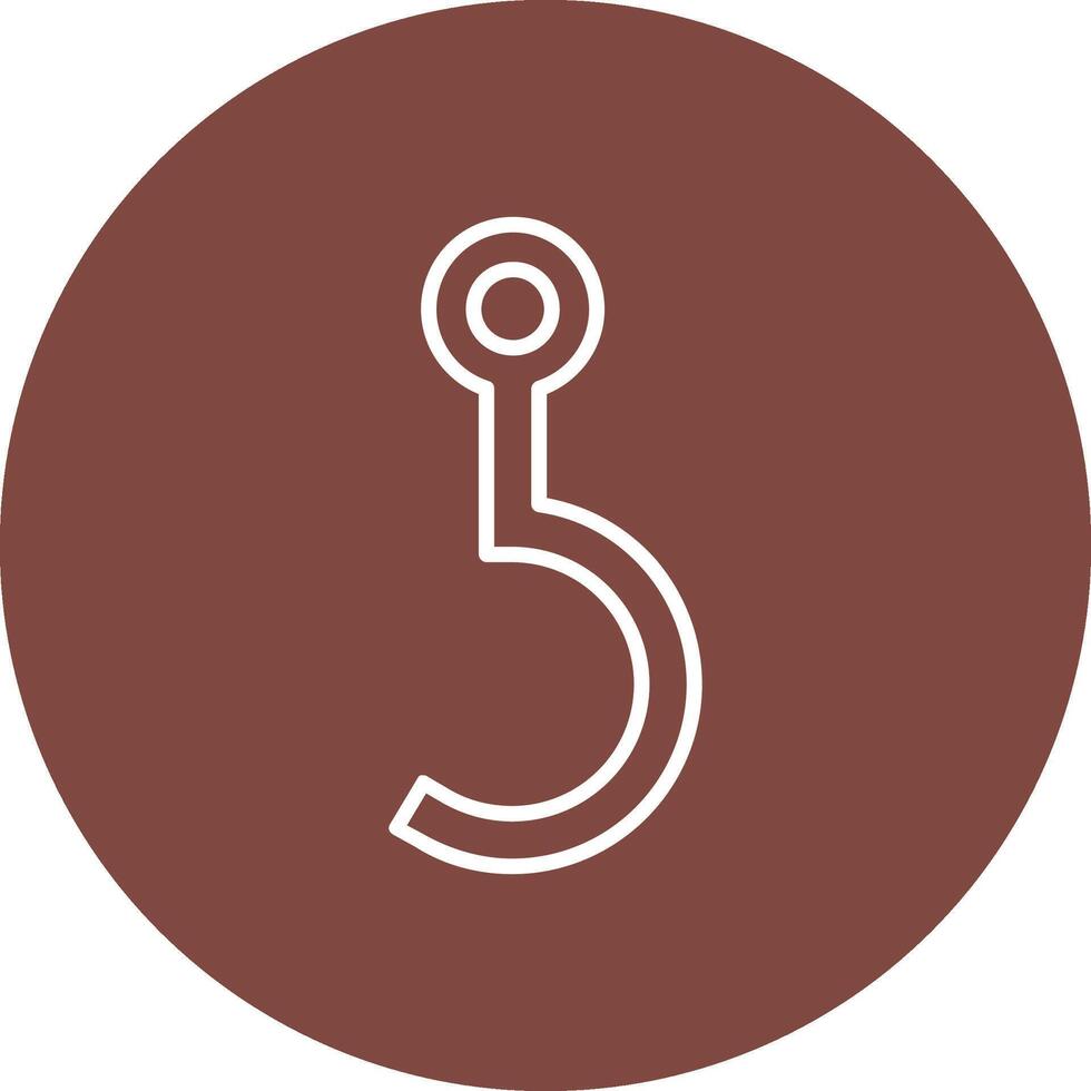 Hook Line Multi Circle Icon vector