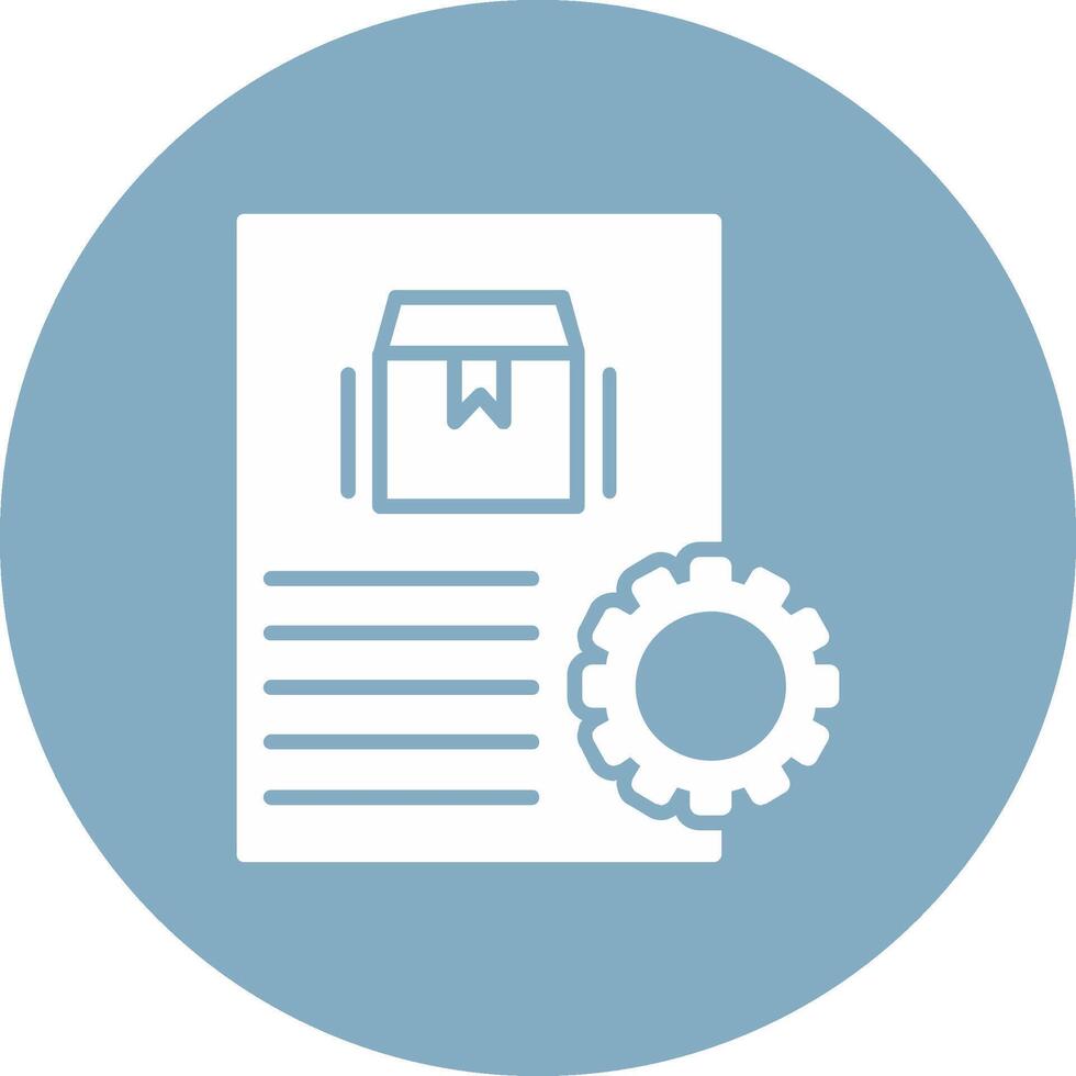 Order Processing Glyph Multi Circle Icon vector