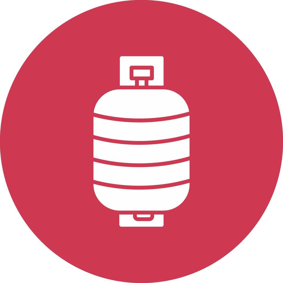 Tank Glyph Multi Circle Icon vector
