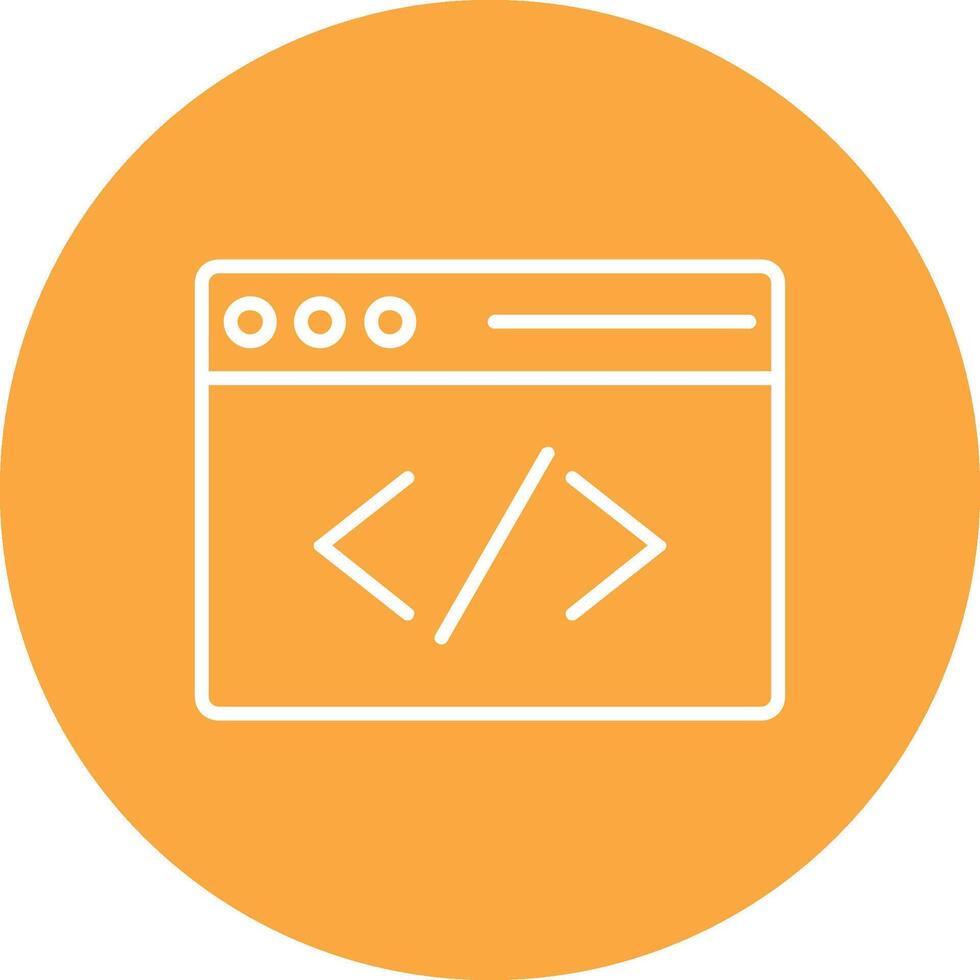 Coding Line Multi Circle Icon vector