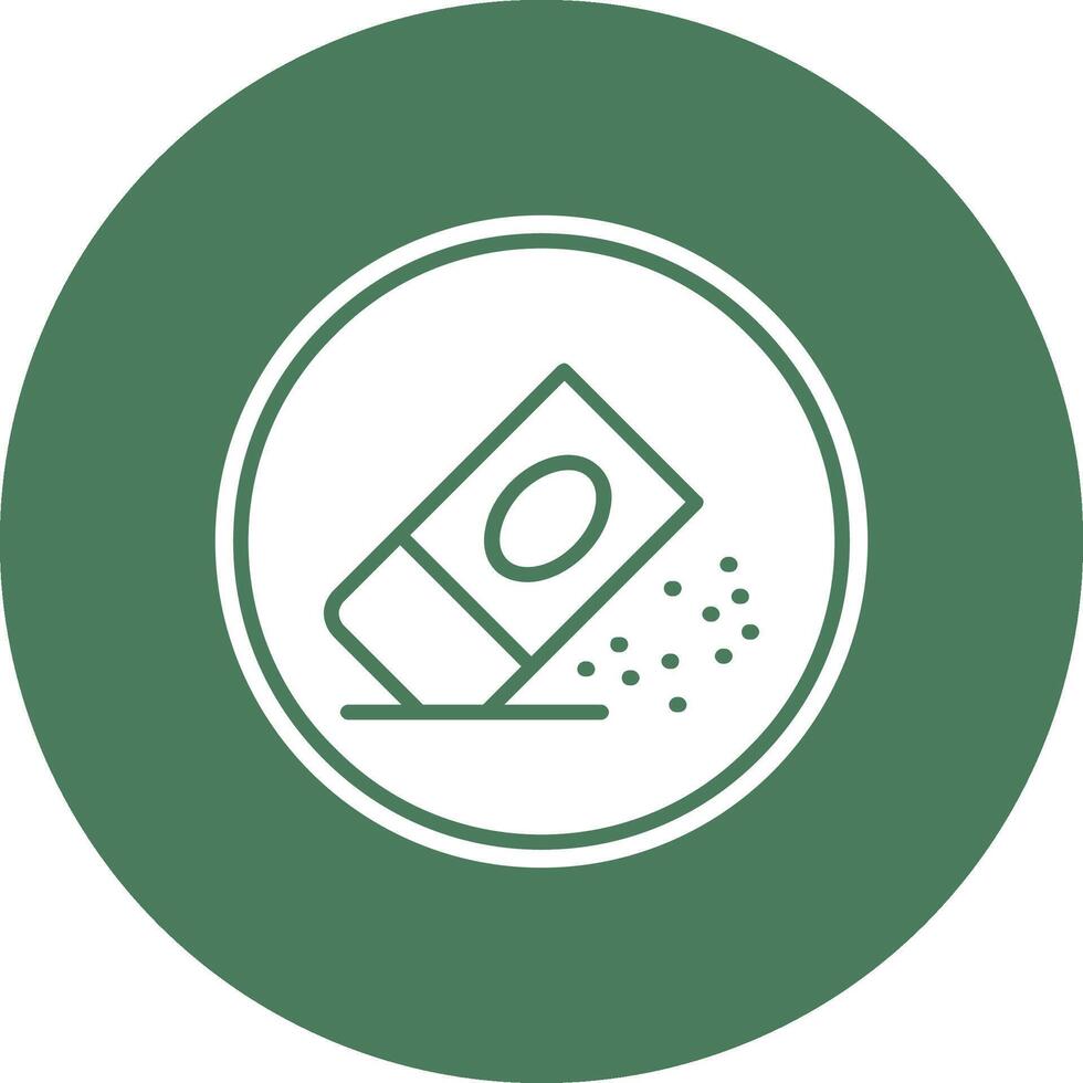 Eraser Glyph Multi Circle Icon vector