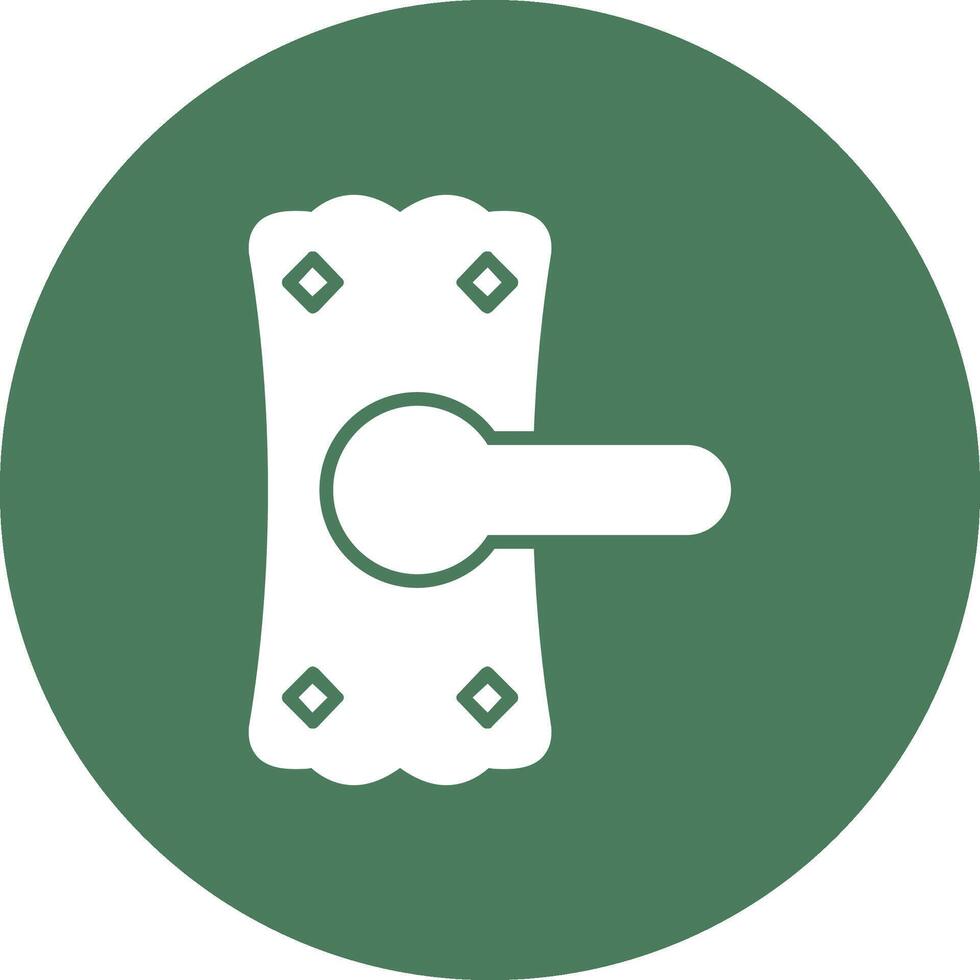 Door Handle Glyph Multi Circle Icon vector