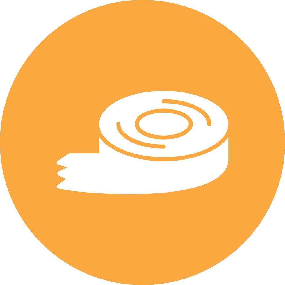 Tape Glyph Multi Circle Icon vector