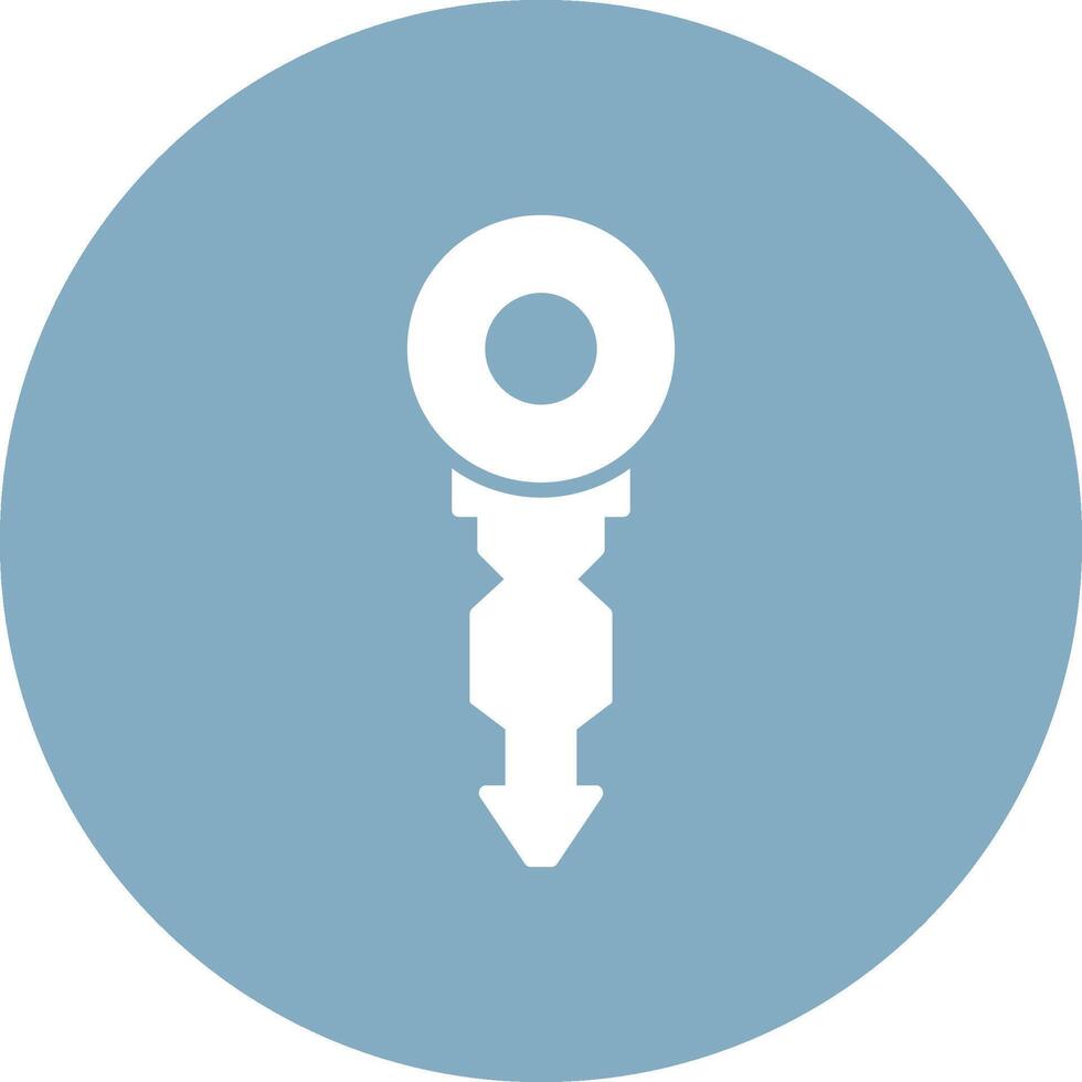 Key Glyph Multi Circle Icon vector