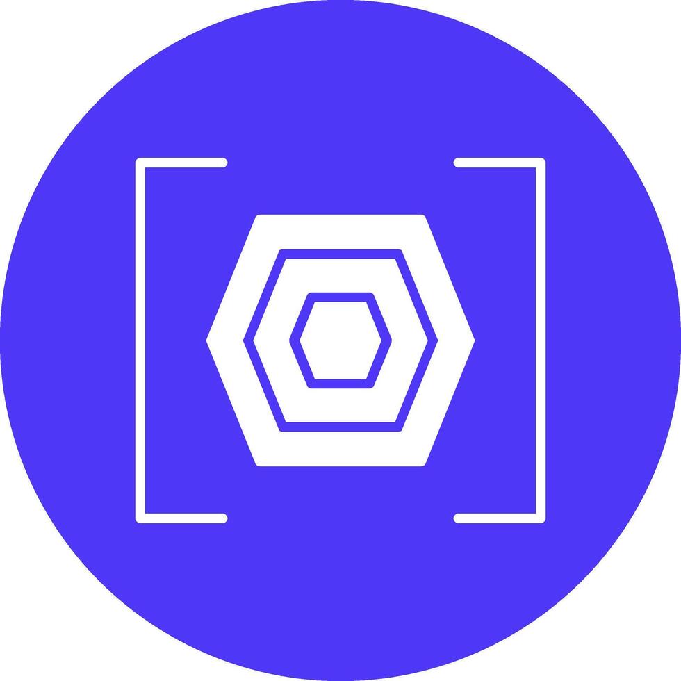 Bracket Glyph Multi Circle Icon vector