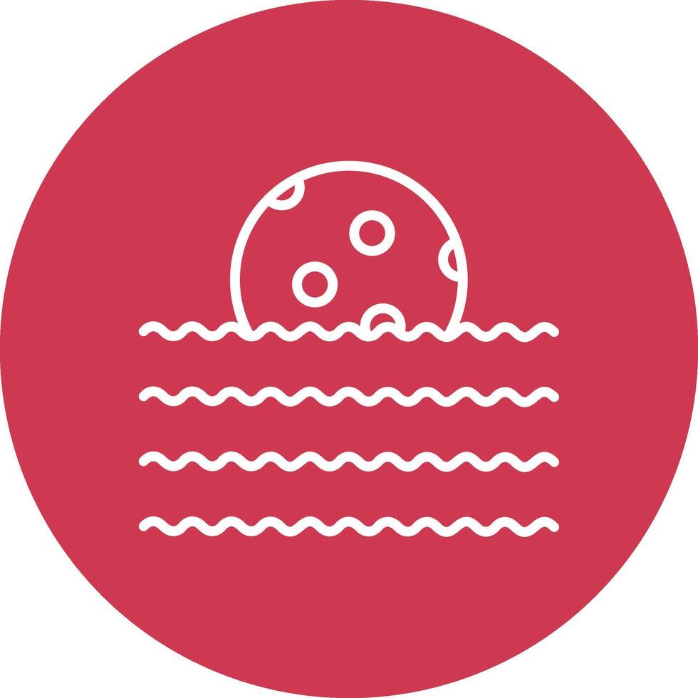 Waves Line Multi Circle Icon vector
