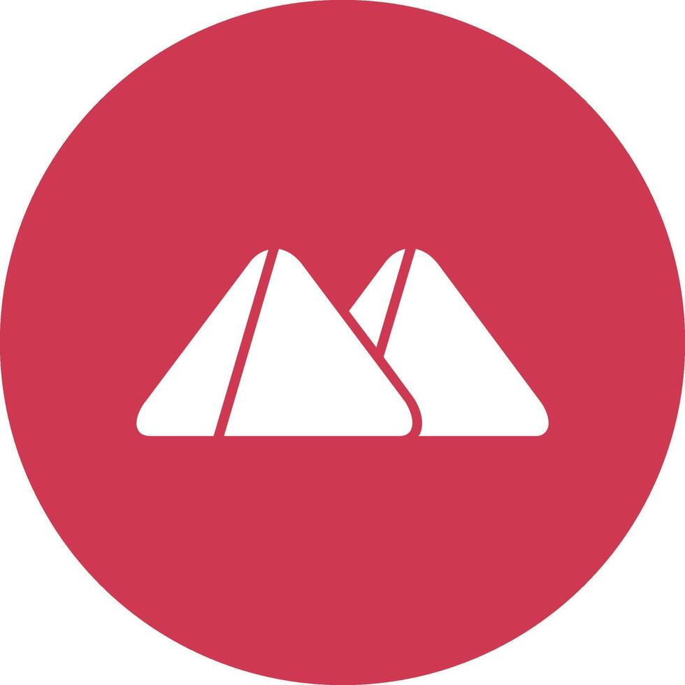 Samosa Glyph Multi Circle Icon vector