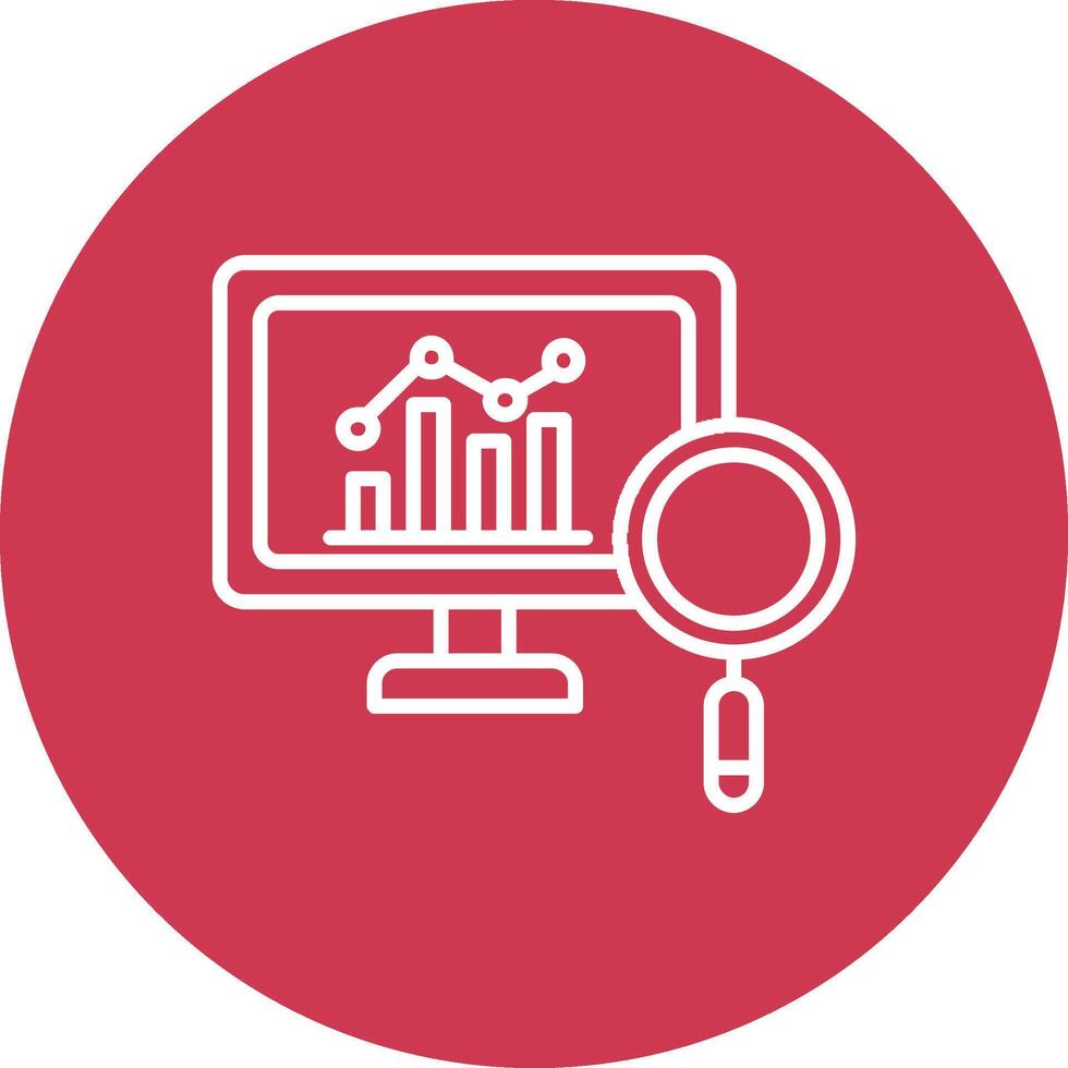 Market Analytics Line Multi Circle Icon vector