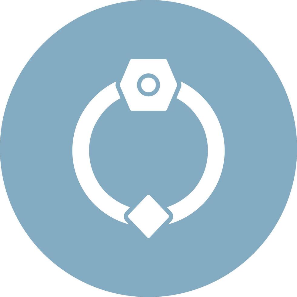 Door Knocker Glyph Multi Circle Icon vector