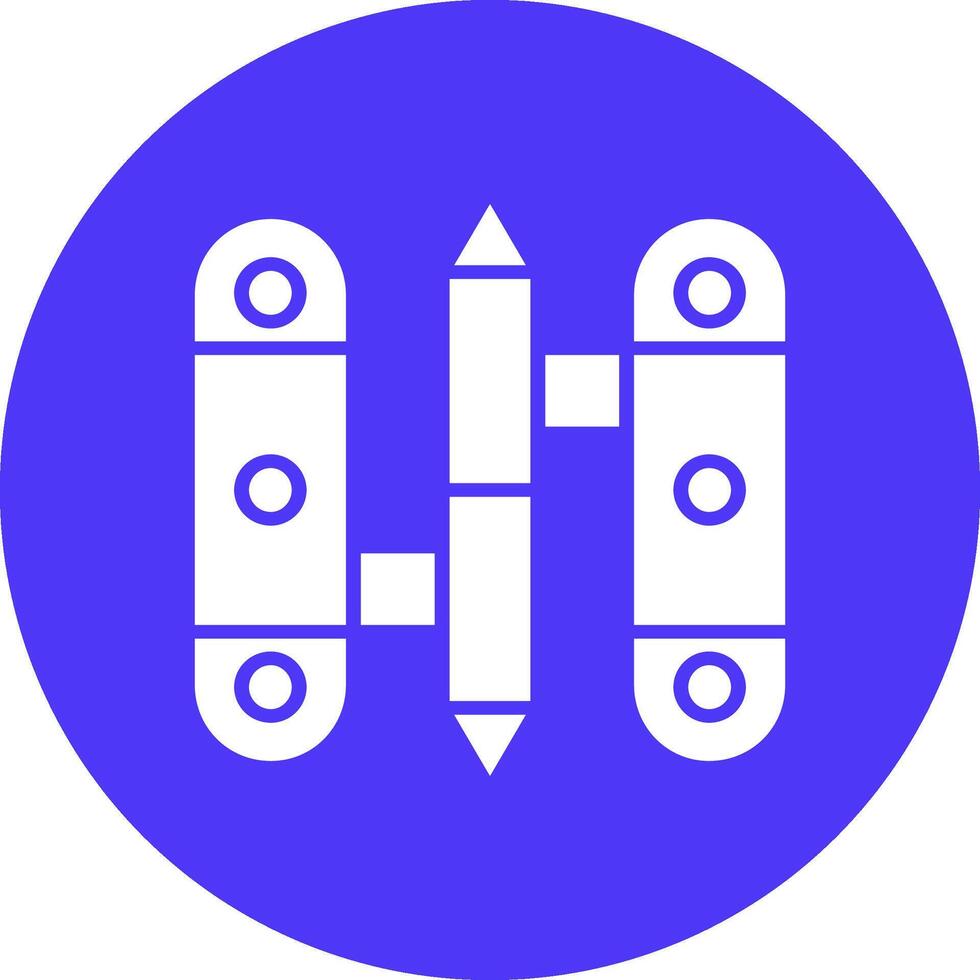 Hinge Glyph Multi Circle Icon vector