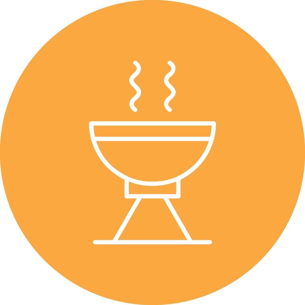 Grill Line Multi Circle Icon vector