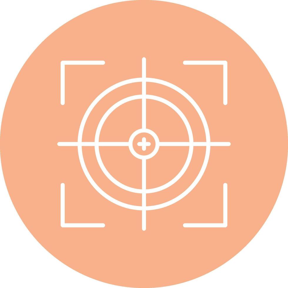 Scope Line Multi Circle Icon vector