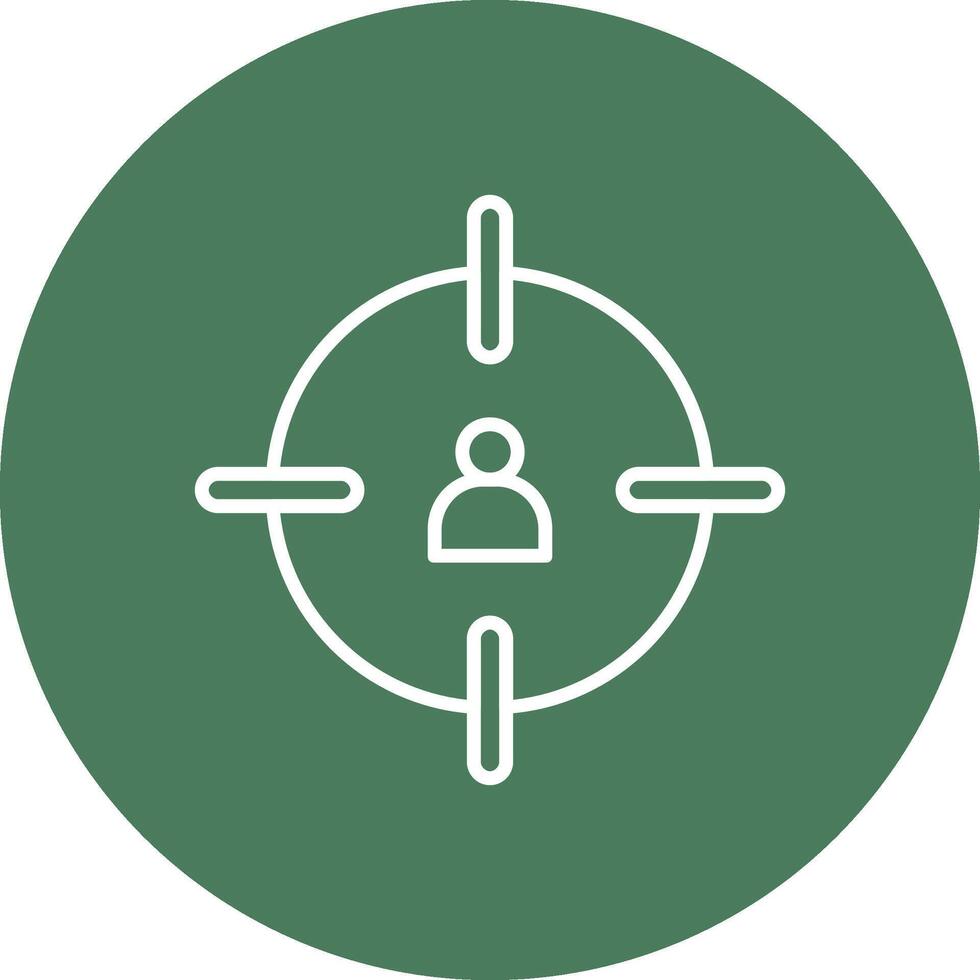 Headshot Line Multi Circle Icon vector