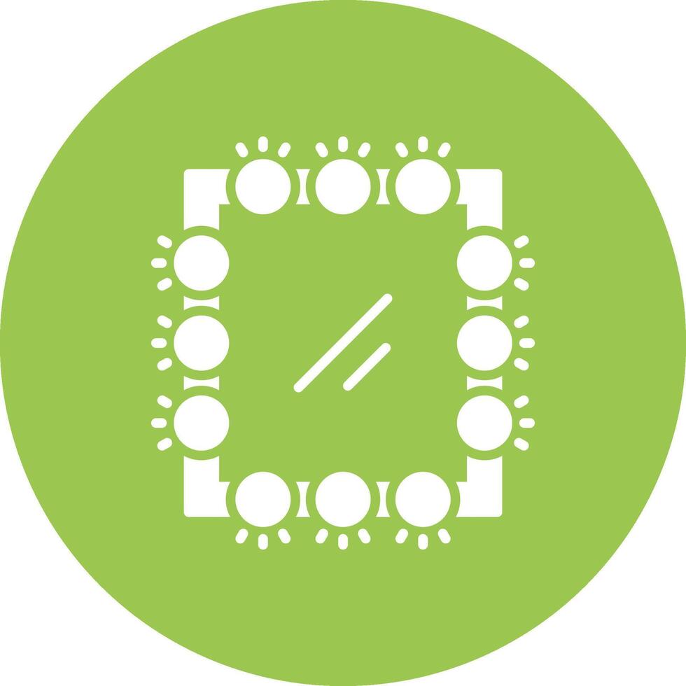 Mirror Glyph Multi Circle Icon vector