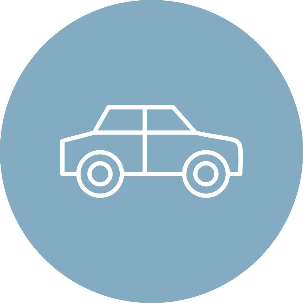 Car Line Multi Circle Icon vector