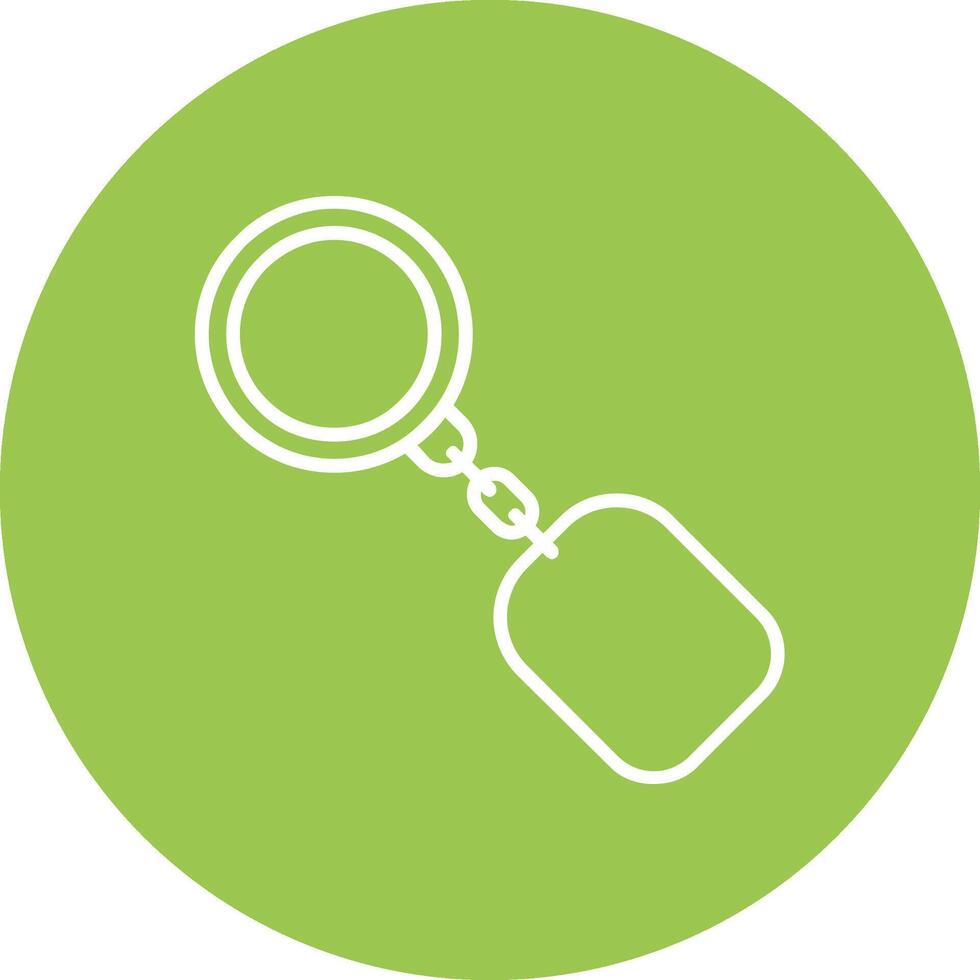 Key Ring Line Multi Circle Icon vector