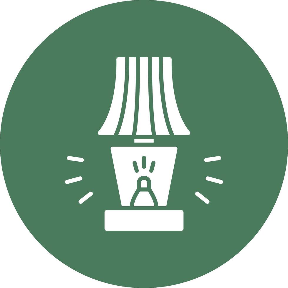 Lamp Glyph Multi Circle Icon vector